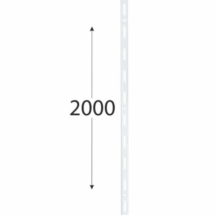 SINGLE RAIL 2000MM WHITE