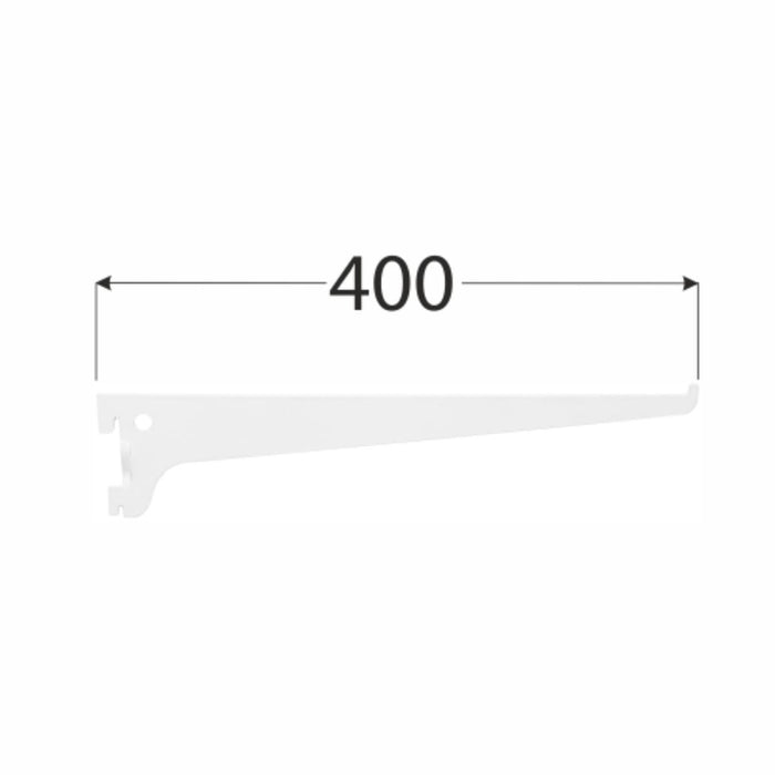 SINGLE BRACKET 400MM WHITE