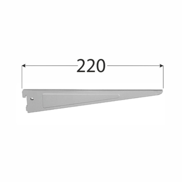 DOUBLE BRACKET 220MM GRAY