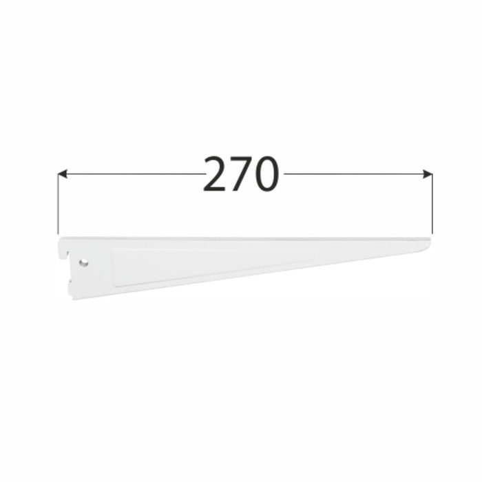 DOUBLE BRACKET 270MM WHITE
