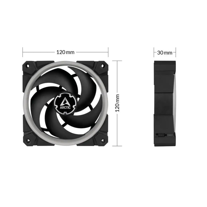 Вентилатори ARCTIC BioniX P120 A-RGB Black 120mm 3 Броя Включен контролер - Вентилатори<<<Компютърни