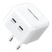 Vention FBPW0-EU USB(C + C) GaN (35W/35W) mains charger (white) - mains chargers<<<Chargers<<<GSM