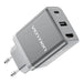 Vention FJAH0-EU USB(C + A)+HDMI GaN mains charger (60W/5W/4K@60Hz) (grey) - mains chargers<<<Chargers<<<GSM