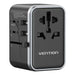 Vention FJFB0 GaN 2xUSB-C 2xUSB-A Universal Travel Adapter 65W (black) - mains chargers<<<Chargers<<<GSM
