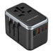 Vention FJFB0 GaN 2xUSB-C 2xUSB-A Universal Travel Adapter 65W (black) - mains chargers<<<Chargers<<<GSM
