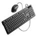 Vention KTCB0-EN Wired Keyboard + Mouse + Mouse Pad Set (Black) - Mice keyboards<<<IT Accessories<<<InnproXML