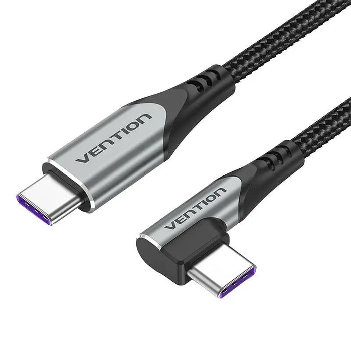 Vention TAKHF USB-C to USB-C 5A angle cable (gray) - USB-C to USB-C<<<USB cables<<<GSM Accessories<<<InnproXML
