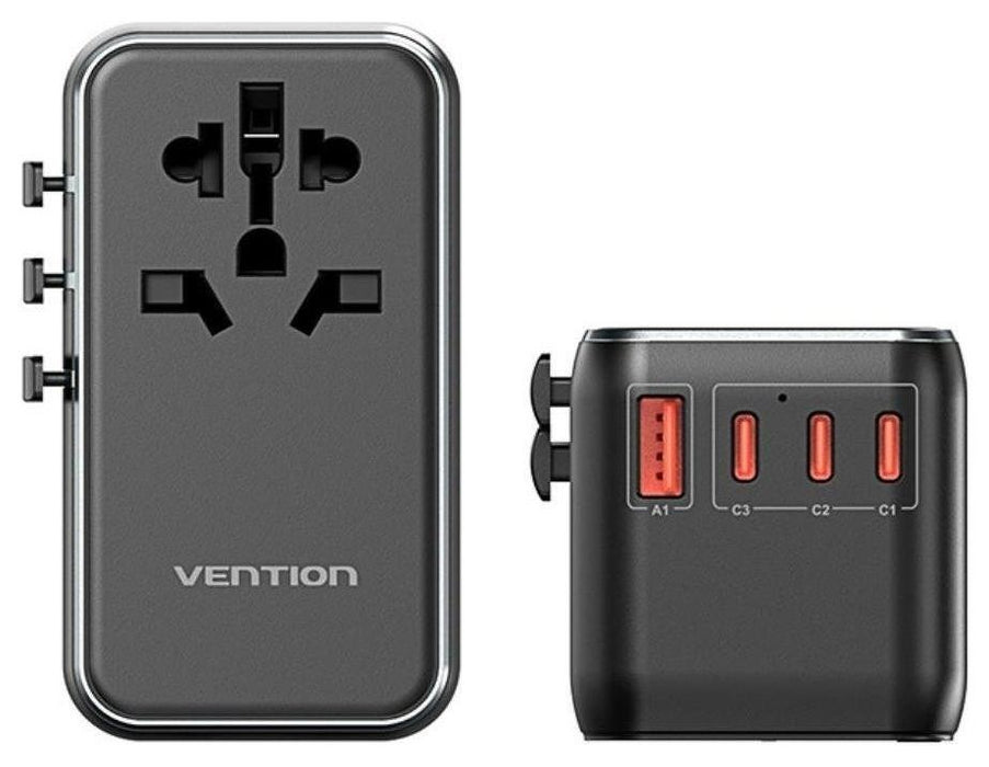 Adapter with Vention 100W charger 1xUSB-A 3xUSB-C