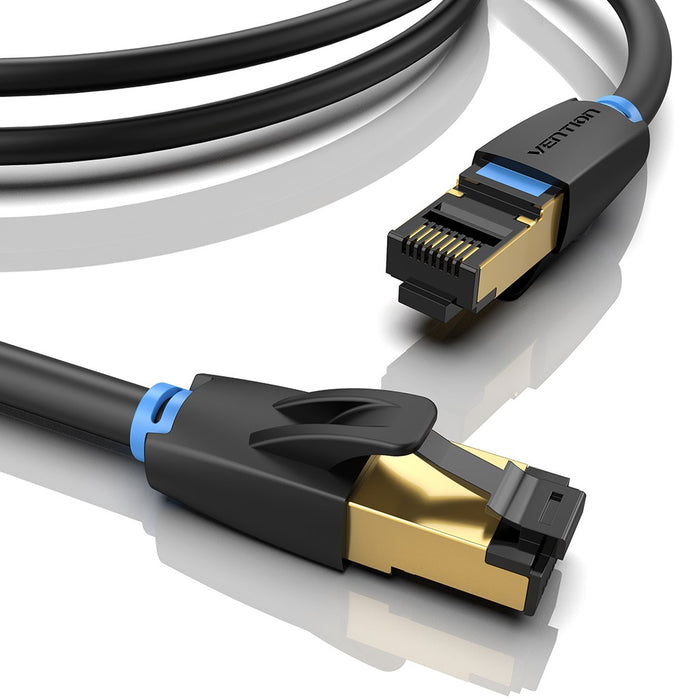 Network cable CAT8 SFTP Vention IKABQ RJ45 Ethernet 40Gbps 20m Black