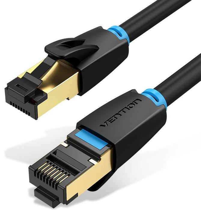 Network Cable CAT8 SFTP Vention IKABH RJ45 Ethernet 40Gbps 2m Black