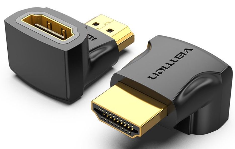 Adapter 90° HDMI Male to Female Vention AIOB0 4K 60Hz