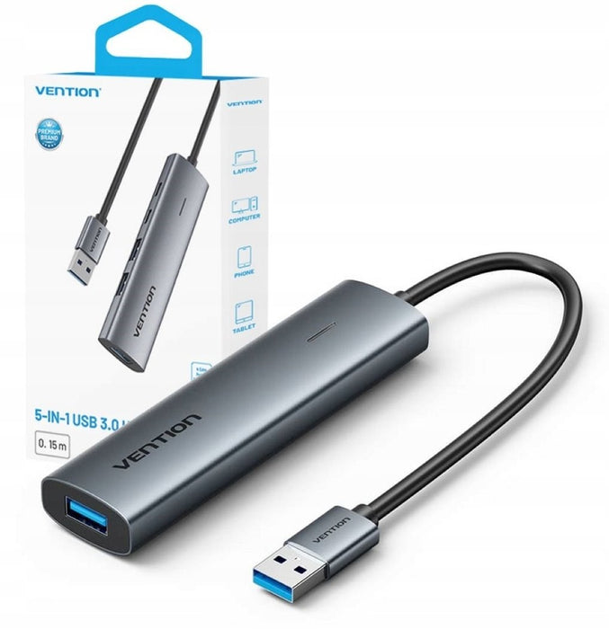 USB Hub Vention TGXHB Grey