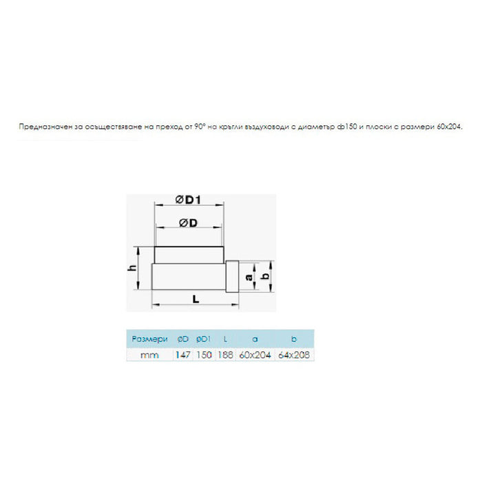 KNEE FLAT-ROUND VENTS 823