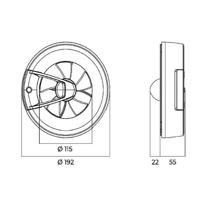 FAN VENTS ARC SMART WHITE WI-FI