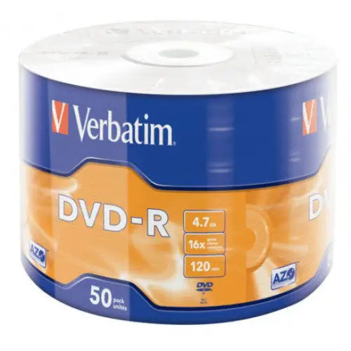 Verbatim DVD-R 4.7Gb./16X - 50 pcs. in cellophane - CD/DVD<<<Оптични носители<<<MediaTrade