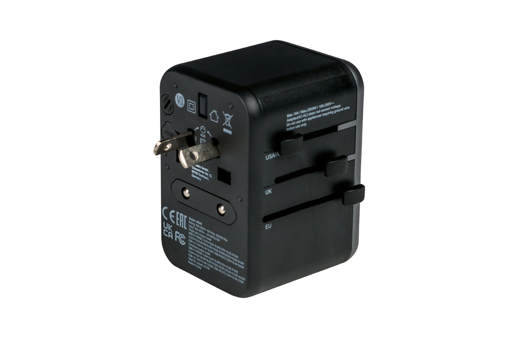 Verbatim UTA-04 Universal Travel Adapter with 1 x USB-C PD 61W & QC 3.0 / 1 x USB-C / 3 x USB-A - Аксесоари<<<VERBATIM