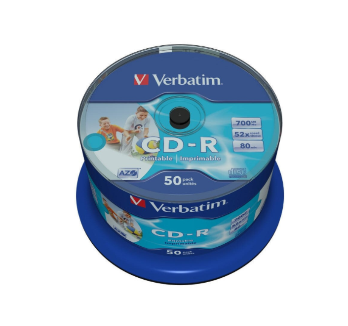 Verbatim CD-R AZO Printable 700Mb. 50 pcs. in sh-l