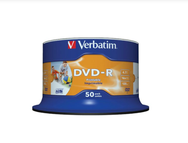 Verbatim DVD-R Printable - 50 pcs. in a spindle