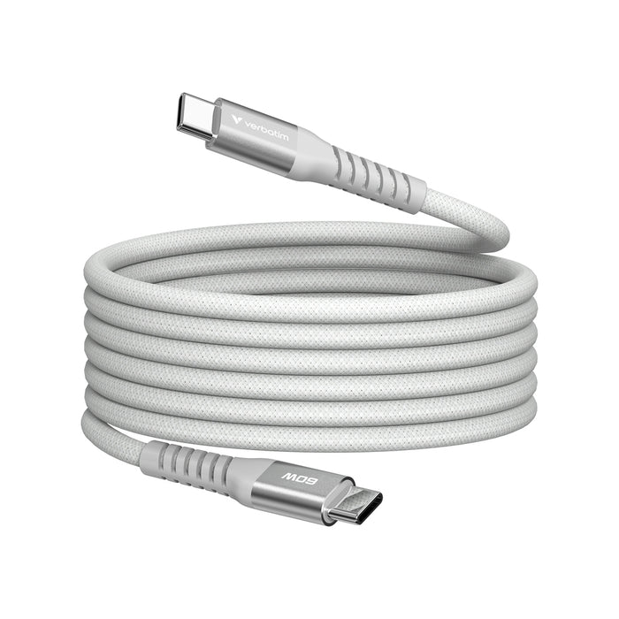 Verbatim Sync & Charge USB-C to USB-C 60W Magnetic 120 cm - Grey