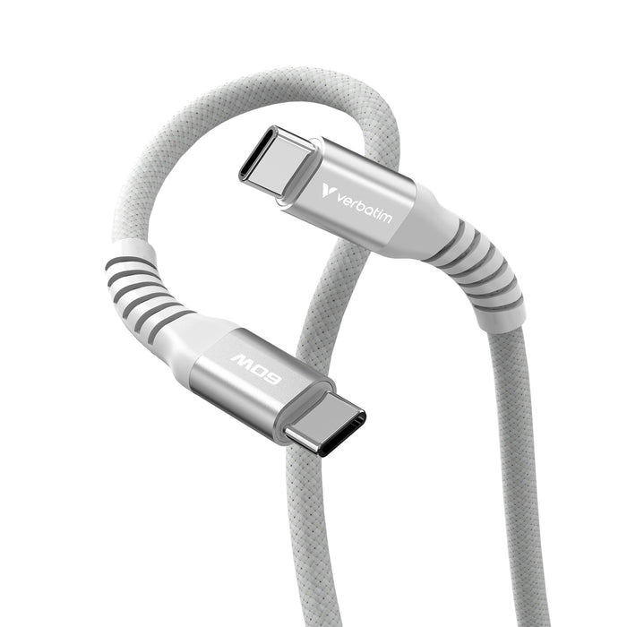 Verbatim Sync & Charge USB-C to USB-C 60W Magnetic 120 cm - Grey
