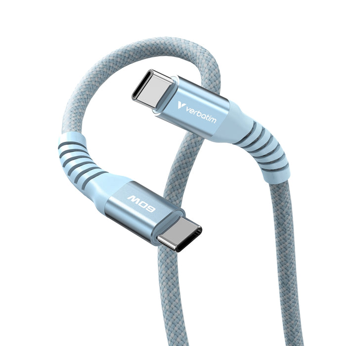 Verbatim Sync & Charge USB-C to USB-C 60W Magnetic 120 cm - Blue