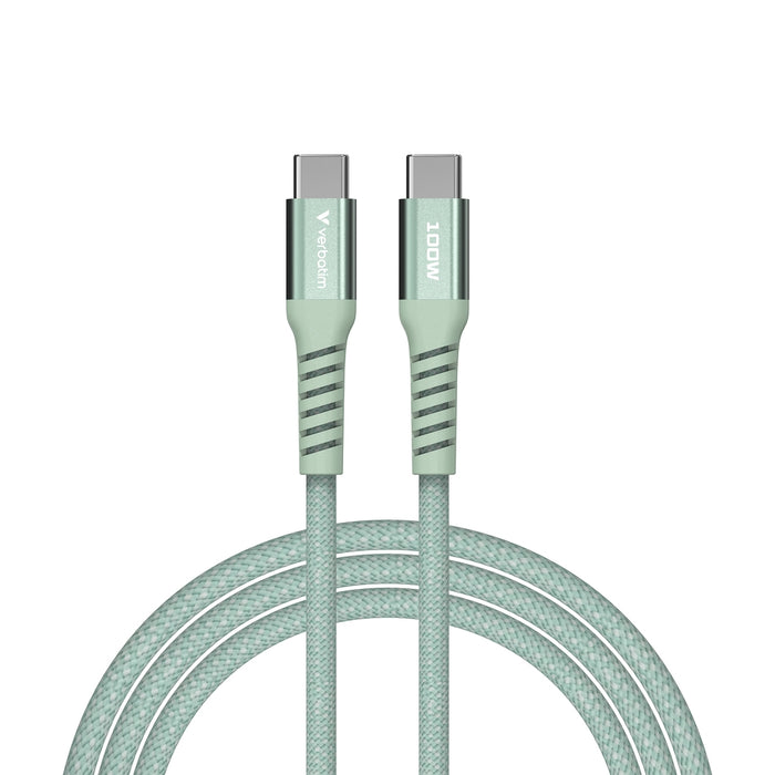 Verbatim Sync & Charge USB-C to USB-C 100W Magnetic 120 cm - Green