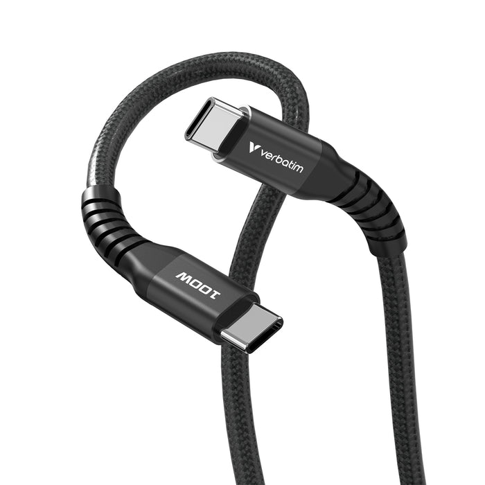Verbatim Sync & Charge USB-C to USB-C 100W Magnetic 120 cm - Black