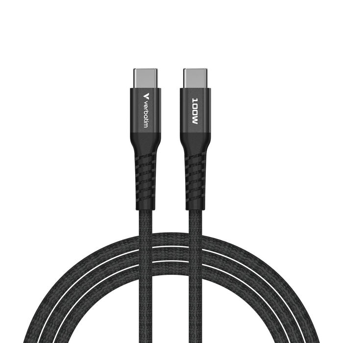 Verbatim Sync & Charge USB-C to USB-C 100W Magnetic 120 cm - Black