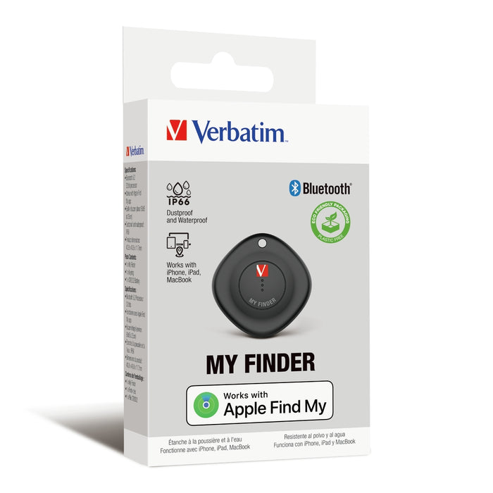 Verbatim MYF-01 MyFinder Bluetooth Item Finder 1 pack Black