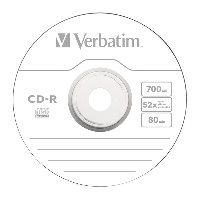 Verbatim CD-R 52X SC SINGLE WRAP 700MB EXTRA PROTECTION
