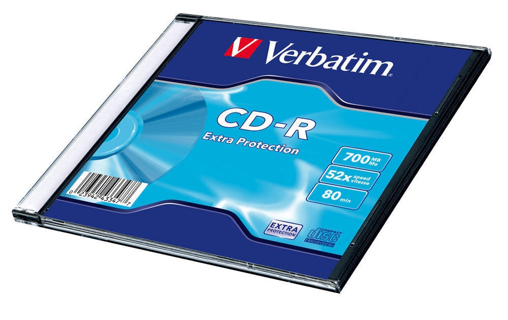 Verbatim CD-R 52X SC SINGLE WRAP 700MB EXTRA PROTECTION