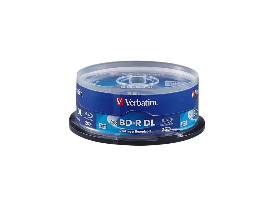Verbatim 50GB 6X BD-R DL 25 in a spindle