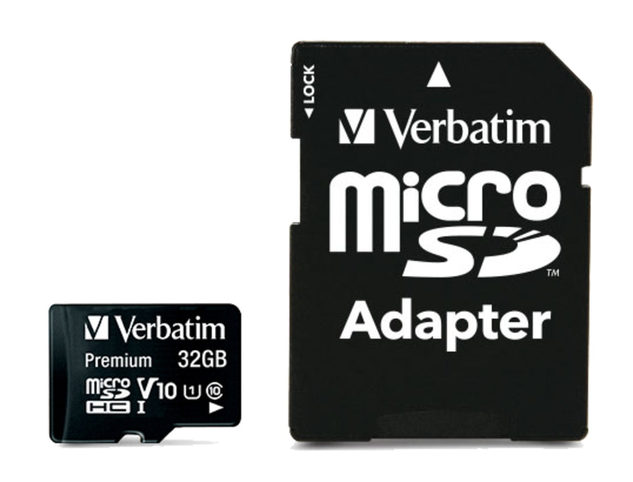 Verbatim Premium micro SDHC 32GB Class 10 (Incl. Adaptor)