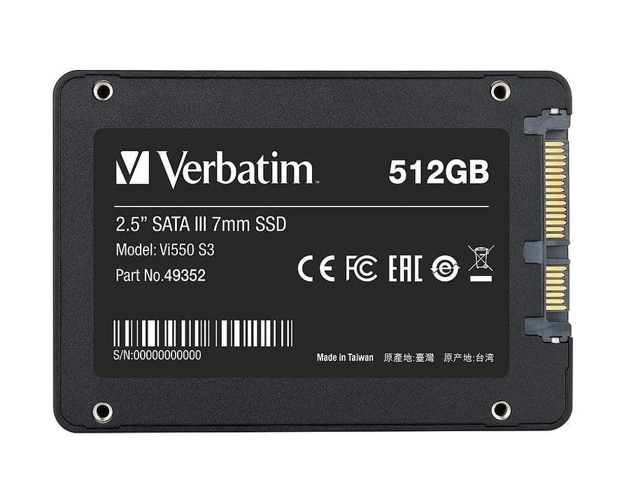 Verbatim Vi550 S3 2.5" SATA III 7mm SSD 512GB