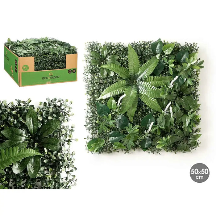 Vertical Garden Ibergarden White Green Plastic Fern 50 x 50 cm (10 Units) - Декорация и Осветление<<<Дом