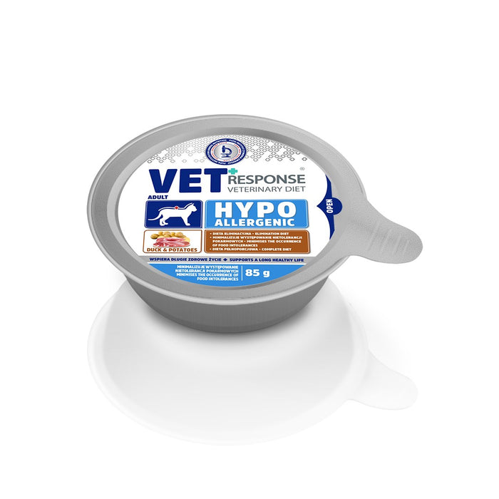 VET RESPONSE Hypoallergenic Duck - wet cat food - 85g