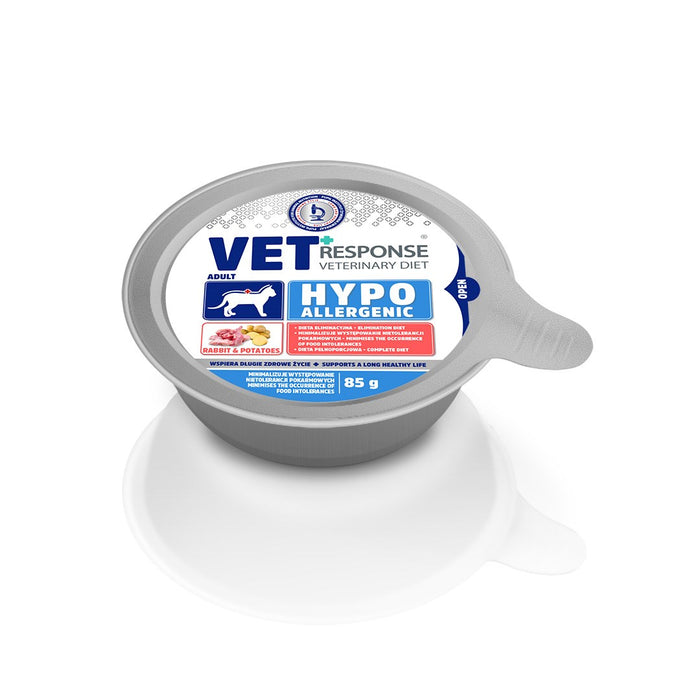 VET RESPONSE Hypoallergenic Rabbit - wet cat food - 85g