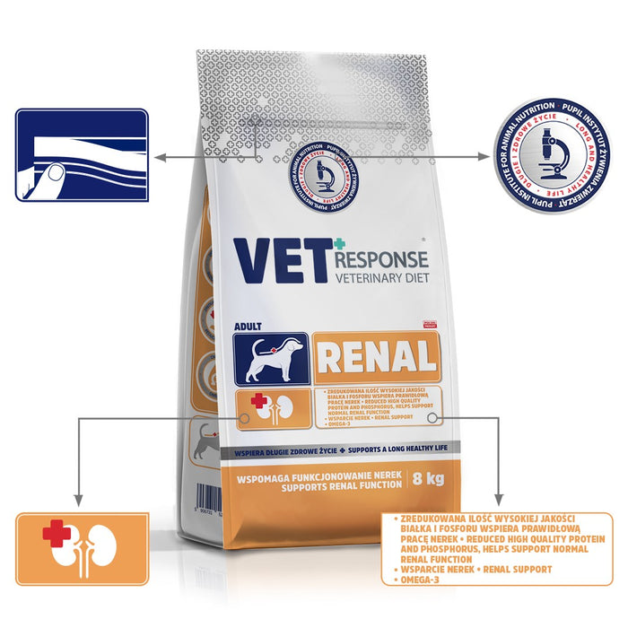 VET RESPONSE Renal - dry dog food - 8kg