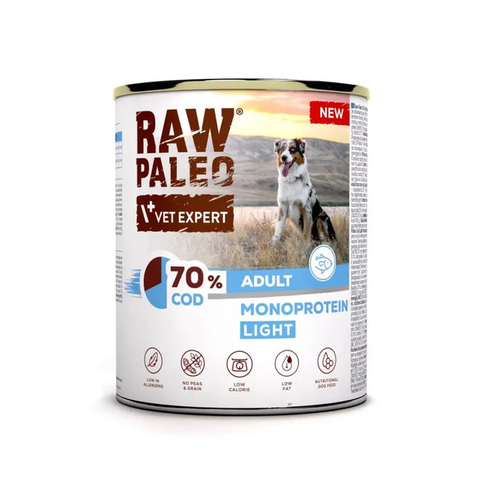 VETEXPERT Raw Paleo Cod Light Monoprotein - wet dog food - 800g - Wet foodDLP-KAM<<<For the dogDLP<<<ActionPL