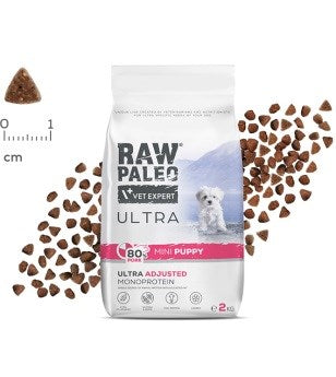 VETEXPERT Raw Paleo Ultra Mini Puppy Pork - dry dog food - 2kg