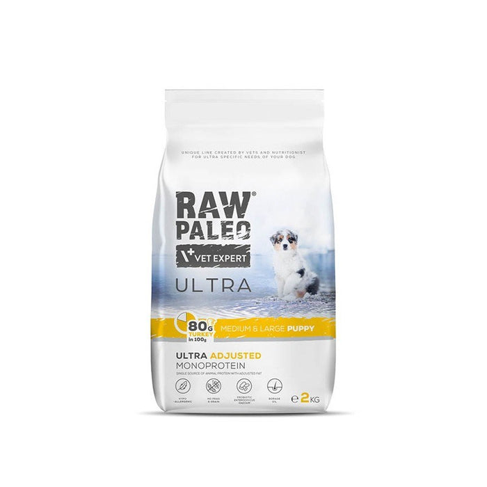VETEXPERT Raw Paleo Ultra Medium&Large Puppy Turkey - dry food for puppies - 2 kg