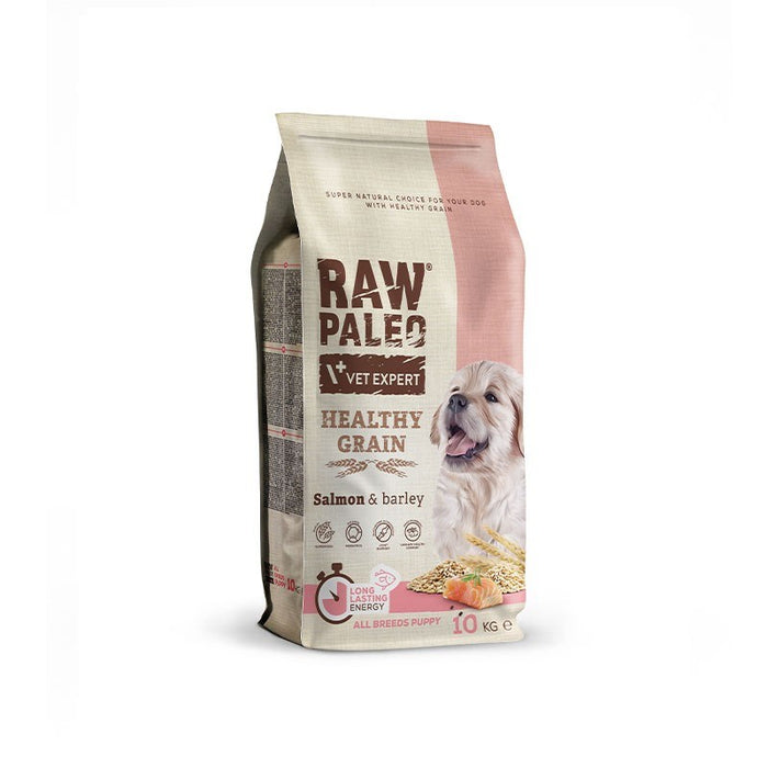 VETEXPERT Raw Paleo Healthy Grain Puppy Salmon and barley - dry dog food - 10 kg