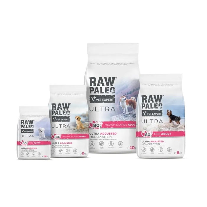VETEXPERT Raw Paleo Ultra Pork Mini Adult - dry dog food - 2kg
