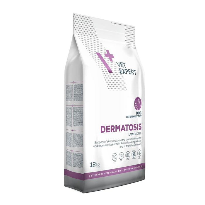 VETEXPERT Veterinary Diet Dermatosis Dog Lamb & Krill - dry dog food - 12 kg