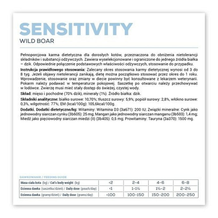 Cat food VETEXPERT Sensitivity Cat 100 g