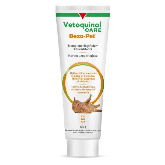 VETOQUINOL Bezo-Pet - hairball paste for cat – 120g - Supplements and medicinal preparations