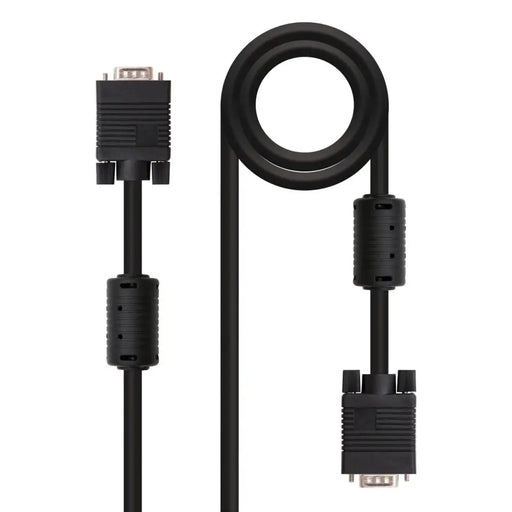 VGA Cable NANOCABLE 10.15.0115 Black 15 m - Електроника Телевизори<<<Компютри| Електроника<<<BigBuy&&&Аудио и Видео