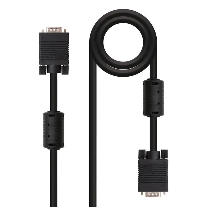 VGA Cable NANOCABLE 10.15.0115 Black 15 m - Електроника Телевизори<<<Компютри| Електроника<<<BigBuy&&&Аудио и Видео