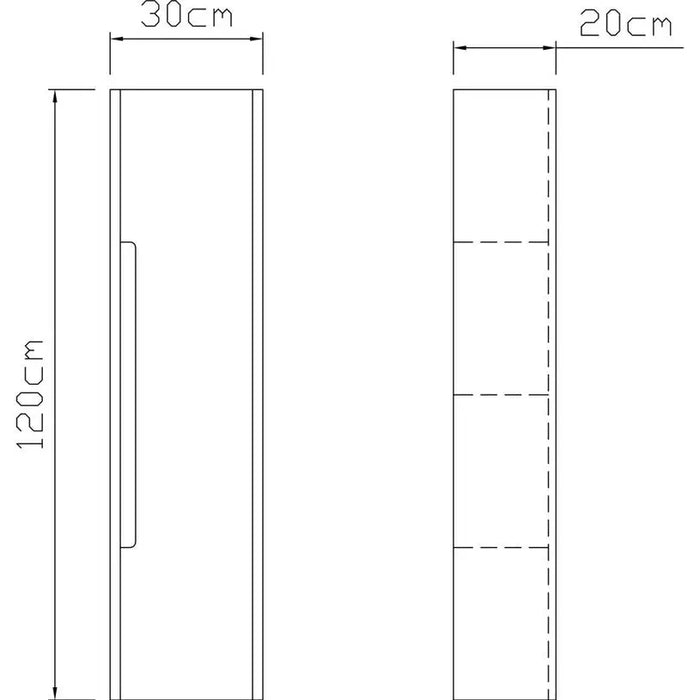 VICARD NAOMI BATHROOM COLUMN - Мебели<<<Мебели и огледала за баня<<<Баня<<<Praktiker&&&Мебели за