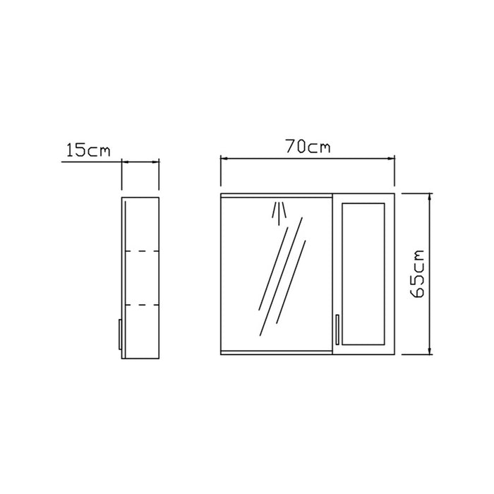 VICARD GRACE BATHROOM CABINET WITH MIRROR